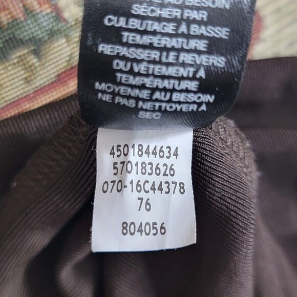 Chicos Travelers Top 3 Womens XL Brown Off The Shoulder Fold Over Neckline - Picture 12 of 12